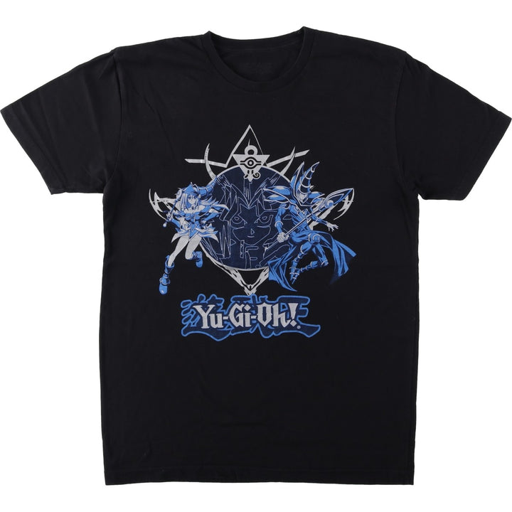 YU-GI-OH Anime Character Print T-Shirt (Men's Size M) cotton black type Vintage Second Hand