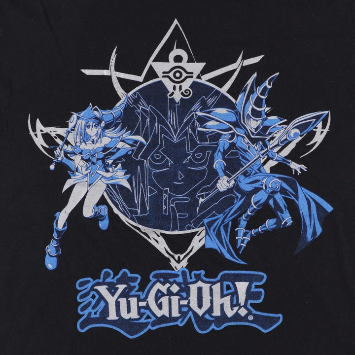 YU-GI-OH Anime Character Print T-Shirt (Men's Size M) cotton black type Vintage Second Hand
