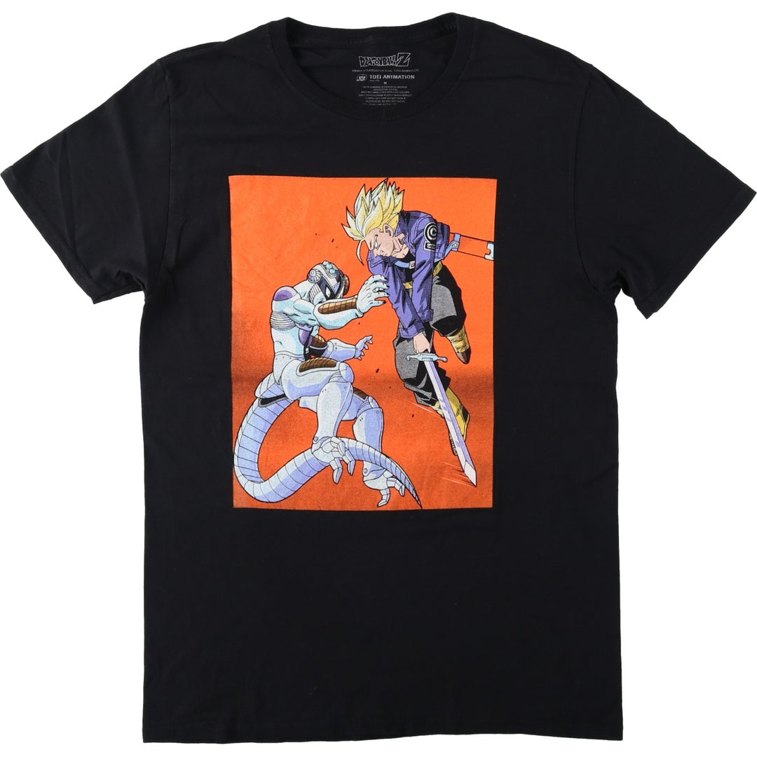 DRAGONBALL Z Dragon Ball Z Anime Character Print T-shirt Men's M size cotton black type Vintage Second Hand