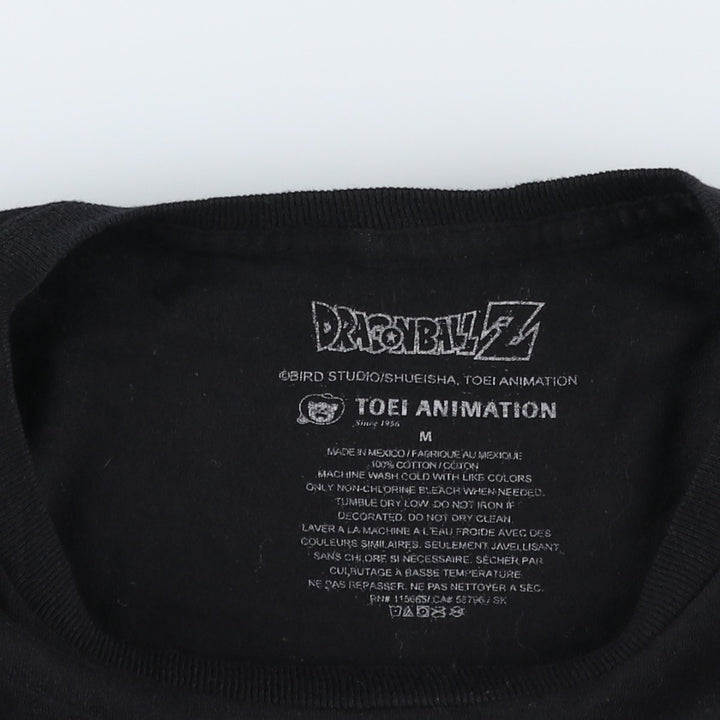DRAGONBALL Z Dragon Ball Z Anime Character Print T-shirt Men's M size cotton black type Vintage Second Hand