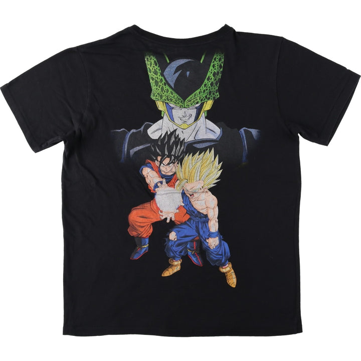 DRAGONBALL Z Dragon Ball Z Anime Character Print T-shirt Men's M size unclear black type Vintage Second Hand
