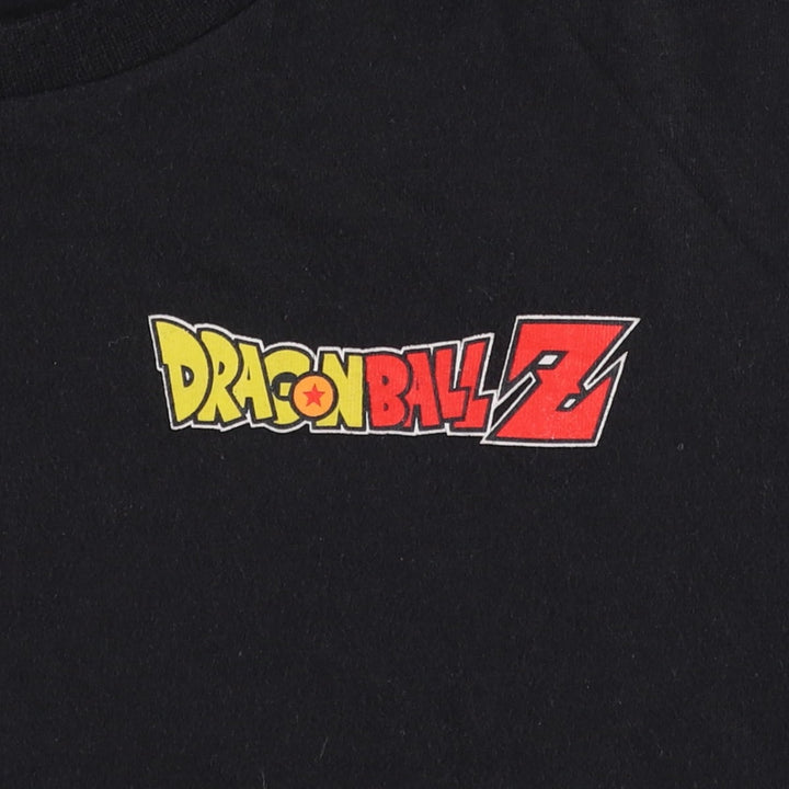 DRAGONBALL Z Dragon Ball Z Anime Character Print T-shirt Men's M size unclear black type Vintage Second Hand
