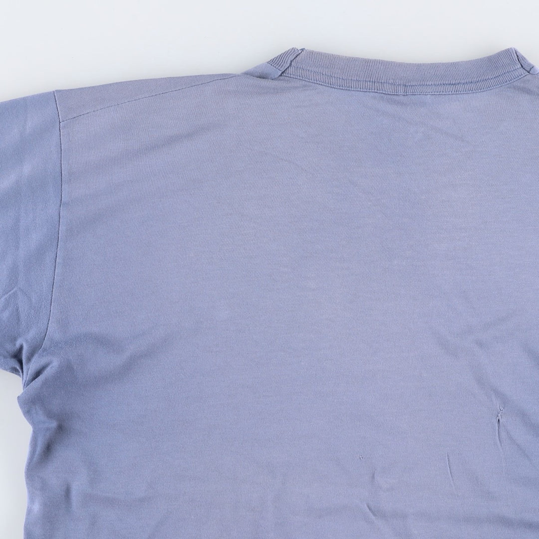Disney MICKEY MOUSE character print T-shirt, men's size XL. cotton blue type Vintage Second Hand