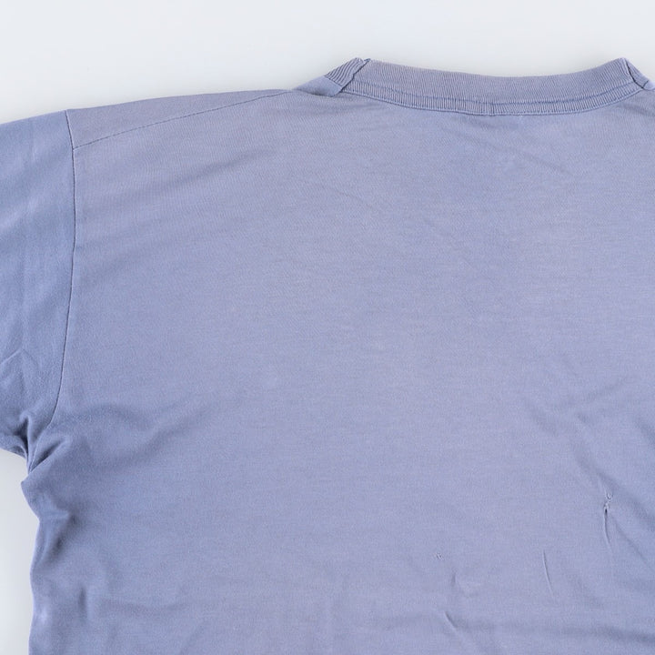 Disney MICKEY MOUSE character print T-shirt, men's size XL. cotton blue type Vintage Second Hand