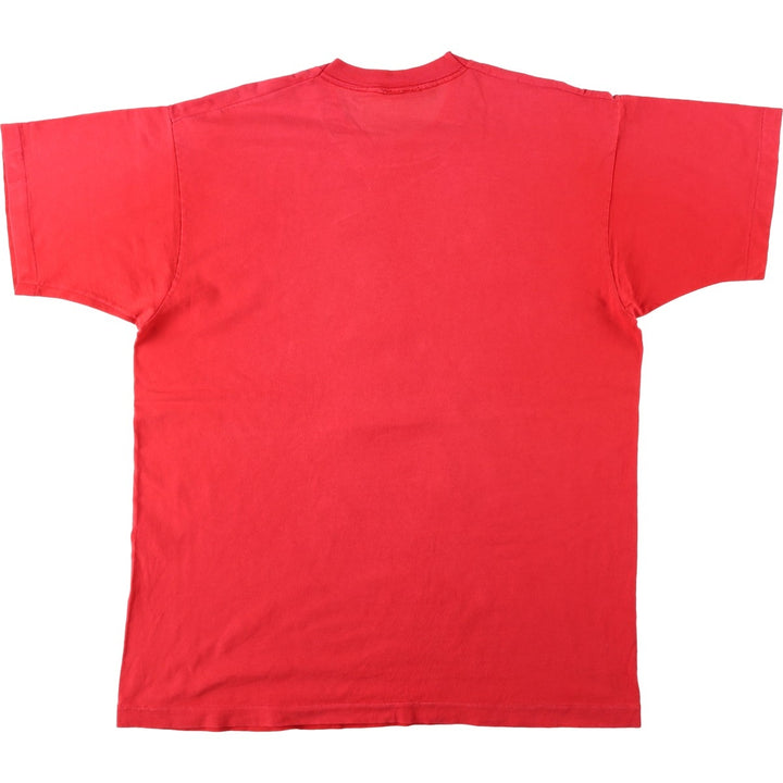 MICKEY MOUSE Mickey Mouse Character Print T-Shirt, Men's XL (approx.) unclear red type Vintage Second Hand