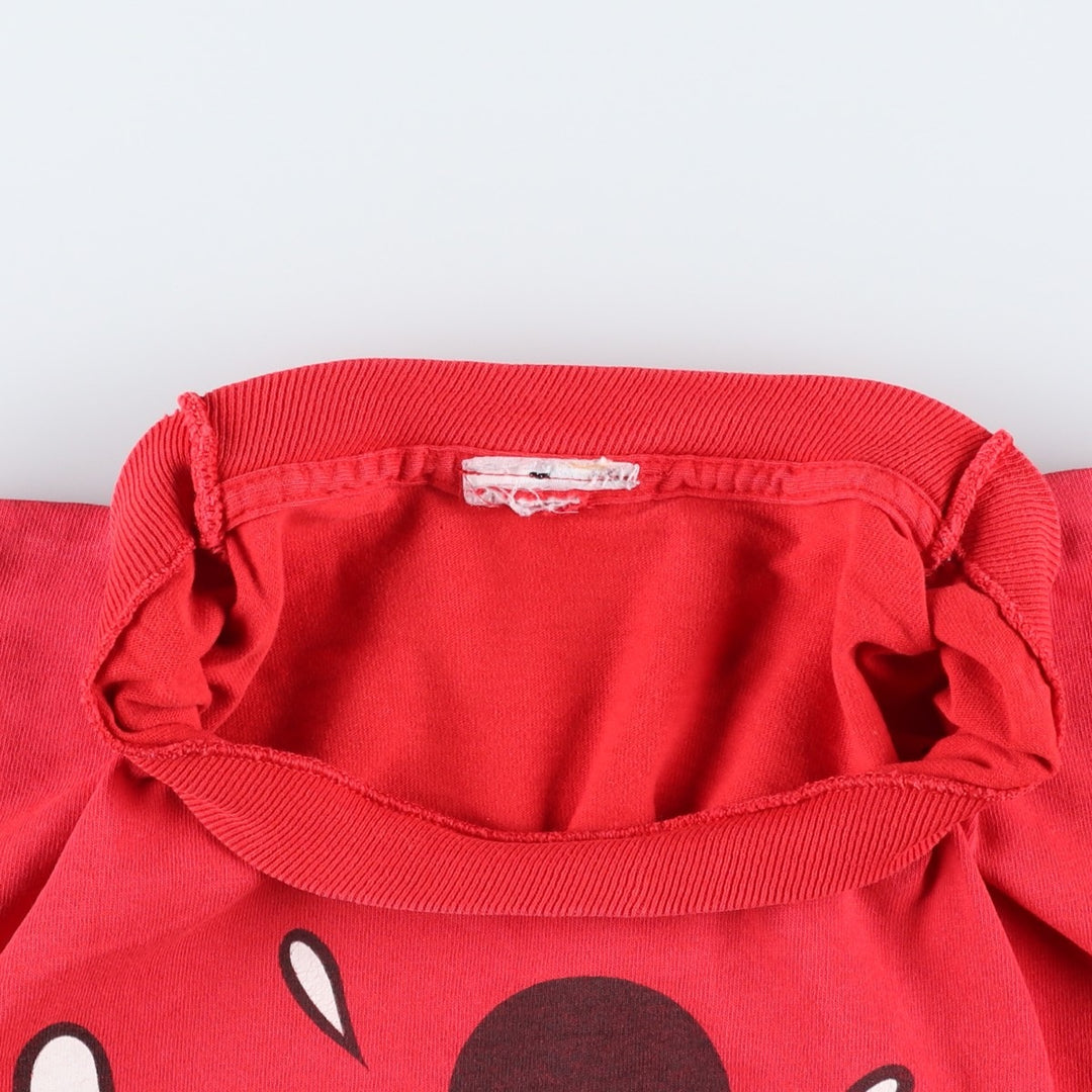 MICKEY MOUSE Mickey Mouse Character Print T-Shirt, Men's XL (approx.) unclear red type Vintage Second Hand