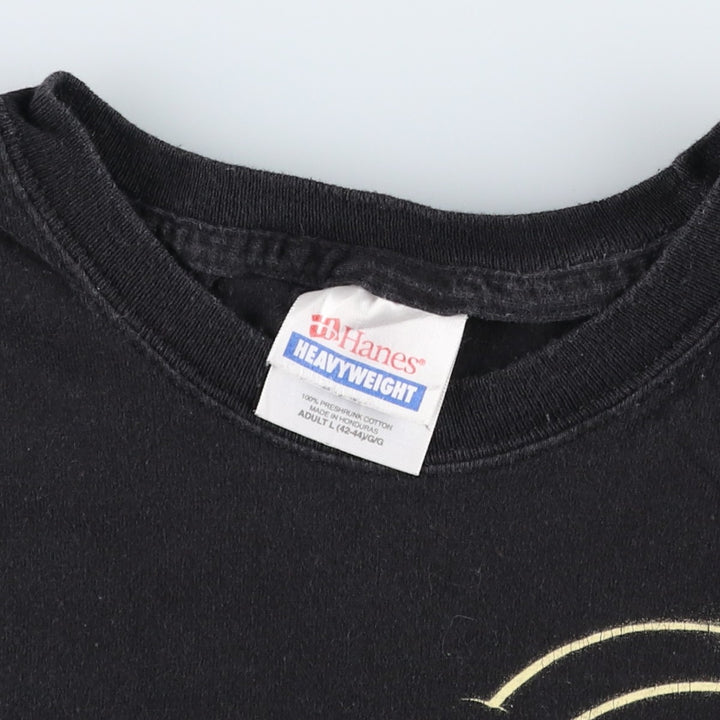 90'S Hanes Heavyweight Wonder Woman Character Print T-Shirt, Men's Size L (approx.), Vintage cotton black type Vintage Second Hand