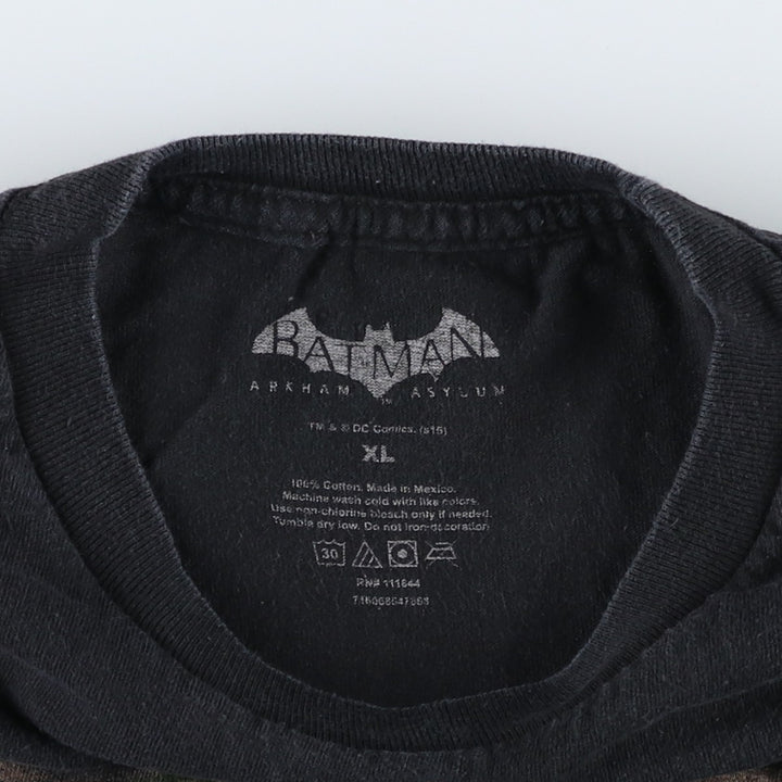 BATMAN Joker Character Print T-Shirt (Men's XL equivalent) cotton black type Vintage Second Hand