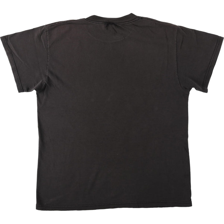 Delta Superman Character Print T-Shirt (Men's Size M) cotton black type Vintage Second Hand