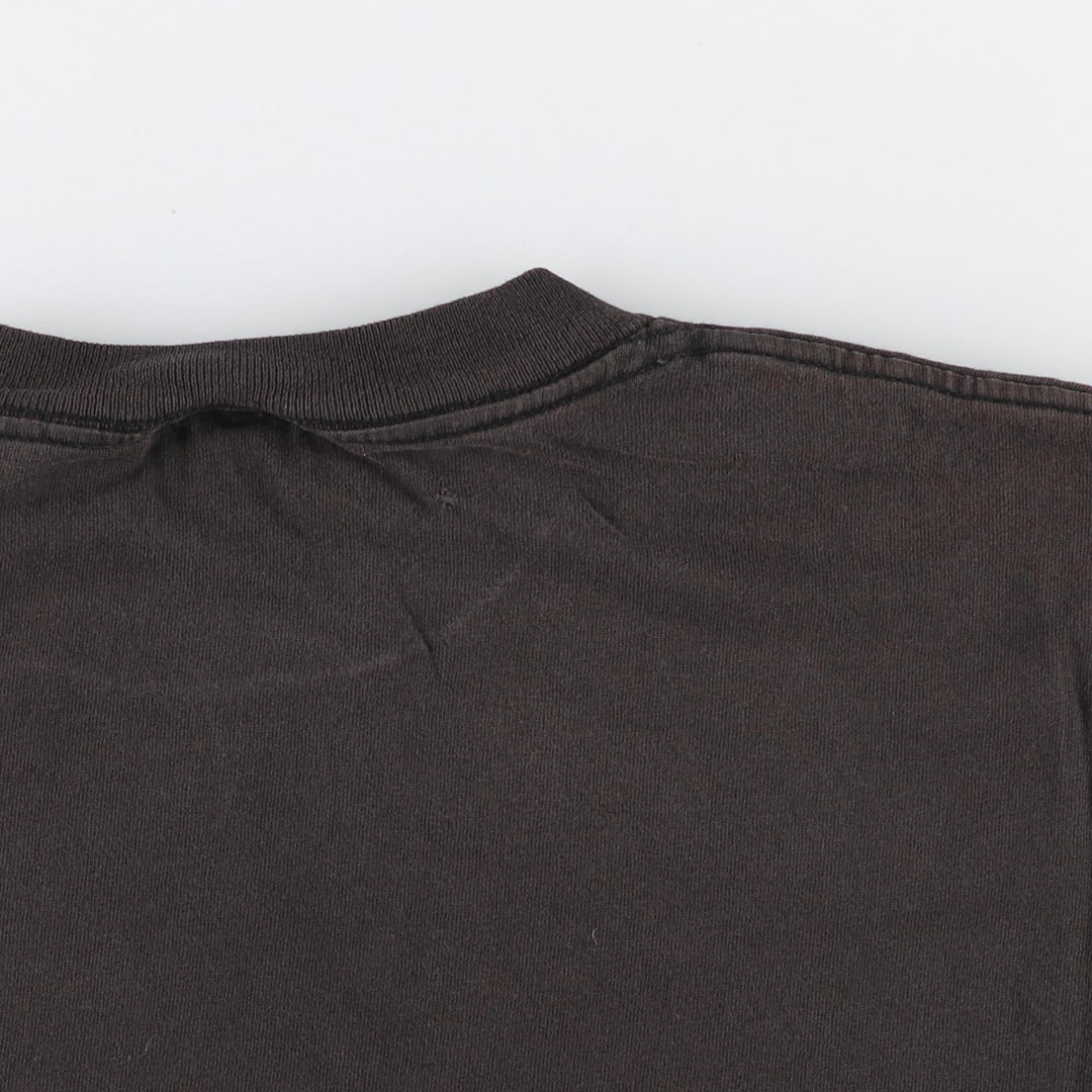 Delta Superman Character Print T-Shirt (Men's Size M) cotton black type Vintage Second Hand