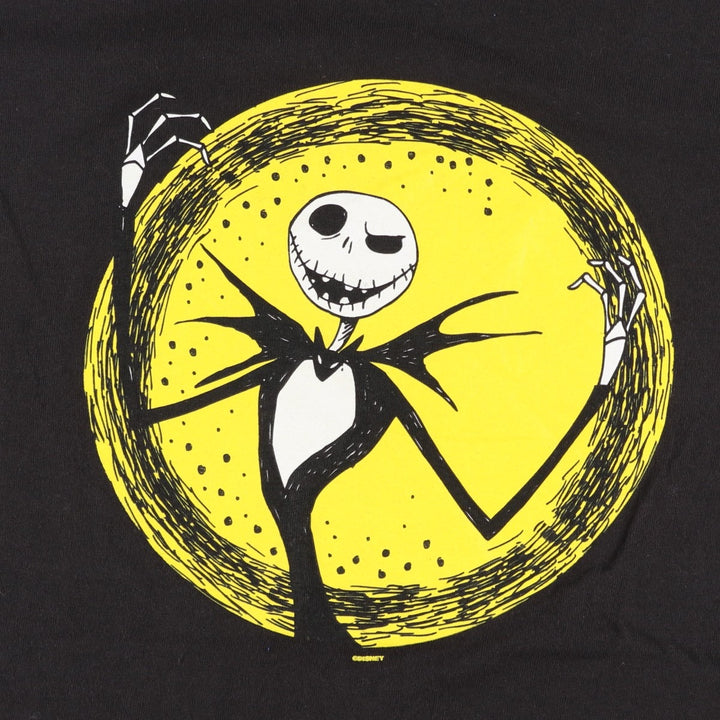 The Nightmare Before Christmas Character Print T-Shirt (Men's Size L) cotton black type Vintage Second Hand