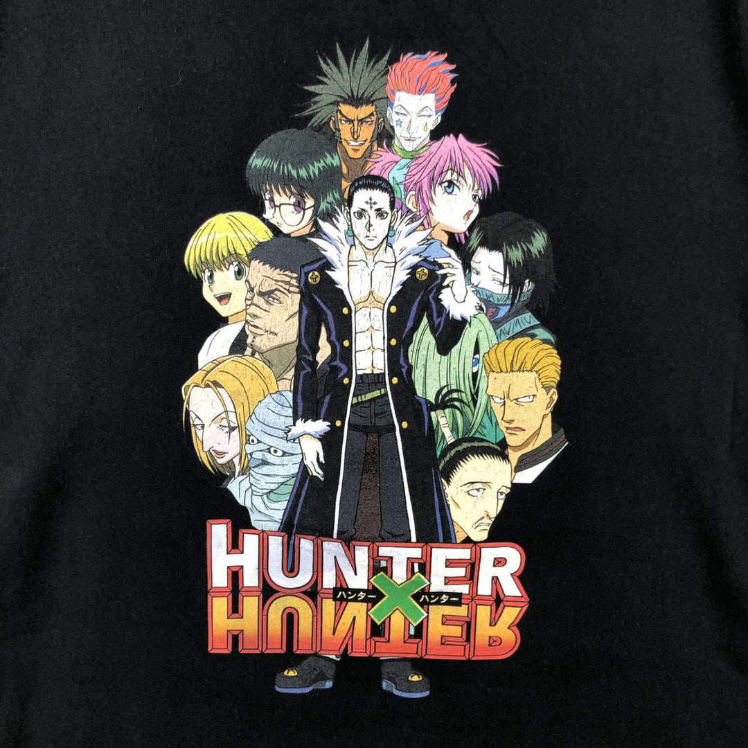 HUNTERxHUNTER Phantom Troupe Anime Character Print T-Shirt (Men's Size L) cotton black type Vintage Second Hand