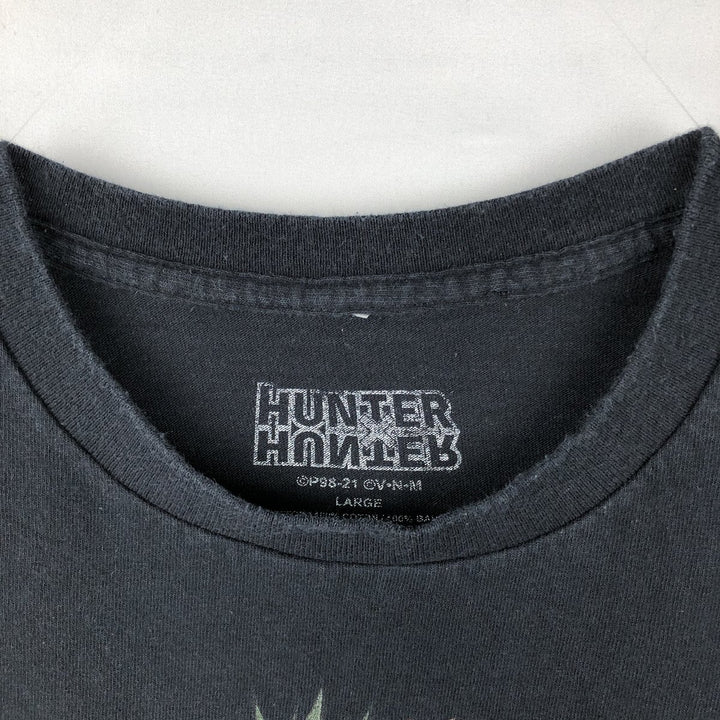 HUNTERxHUNTER Phantom Troupe Anime Character Print T-Shirt (Men's Size L) cotton black type Vintage Second Hand