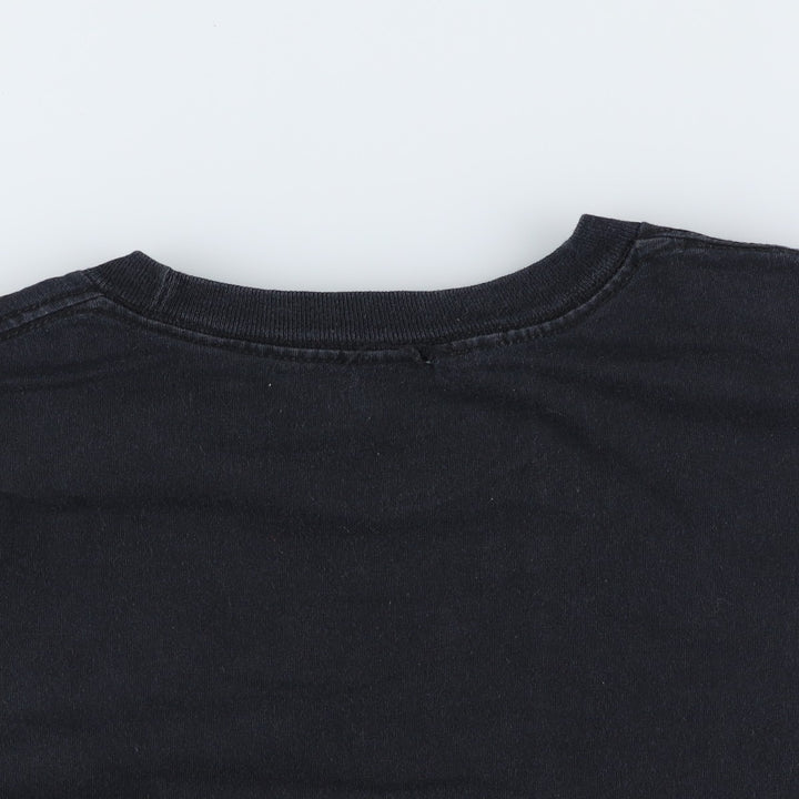 SNOOPY character print T-shirt, men's size XL. unclear black type Vintage Second Hand