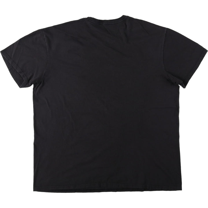 EVANGELION Evangelion Anime Character Print T-Shirt Men's XL cotton black type Vintage Second Hand
