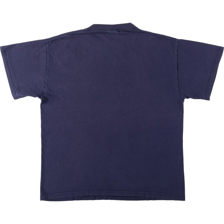 2000'S Delta Super Mario character print T-shirt, men's size M (approx.) cotton navy blue type Vintage Second Hand
