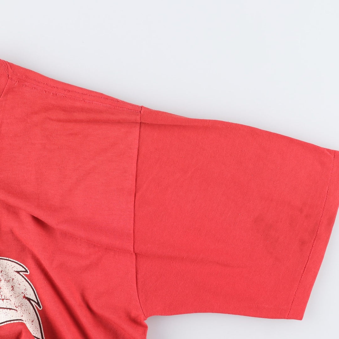 70'S ARTEX Looney Tunes Sylvester Cat Character Print T-Shirt, Made in USA, Men's Size L (Equivalent), Vintage cotton red type Vintage Second Hand