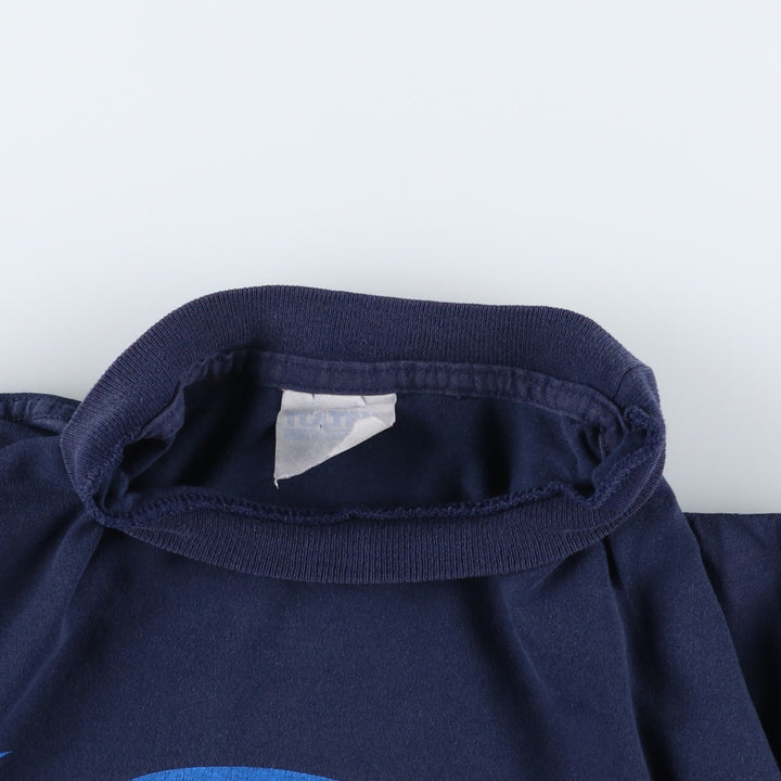 90'S TULTEX SUPERMAN character print T-shirt, men's size XL equivalent, vintage. cotton navy blue type Vintage Second Hand