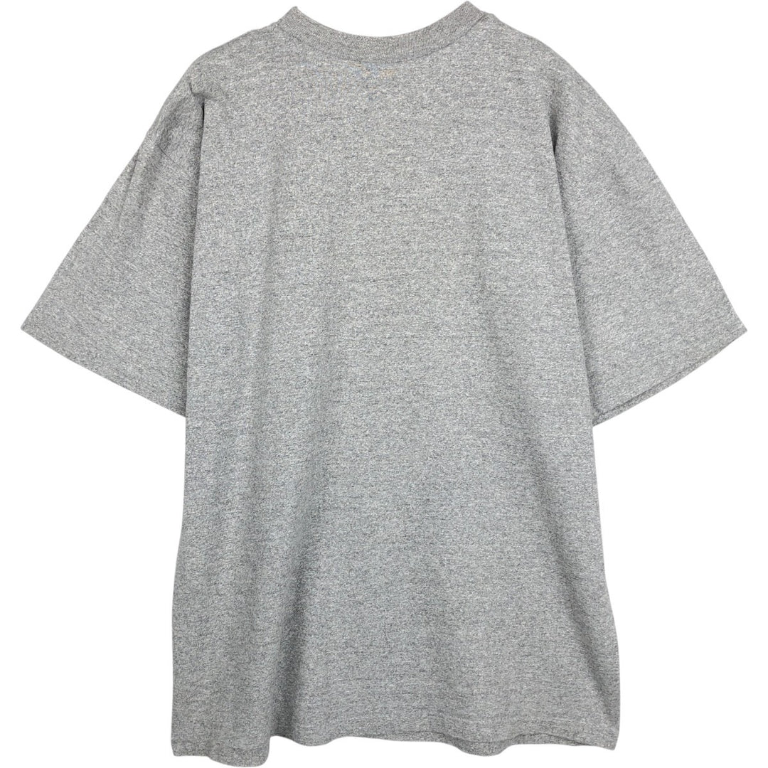~90'S The Cotton Exchange College T-shirt, Made in USA, Men's XL equivalent, Vintage cotton gray type Vintage Second Hand