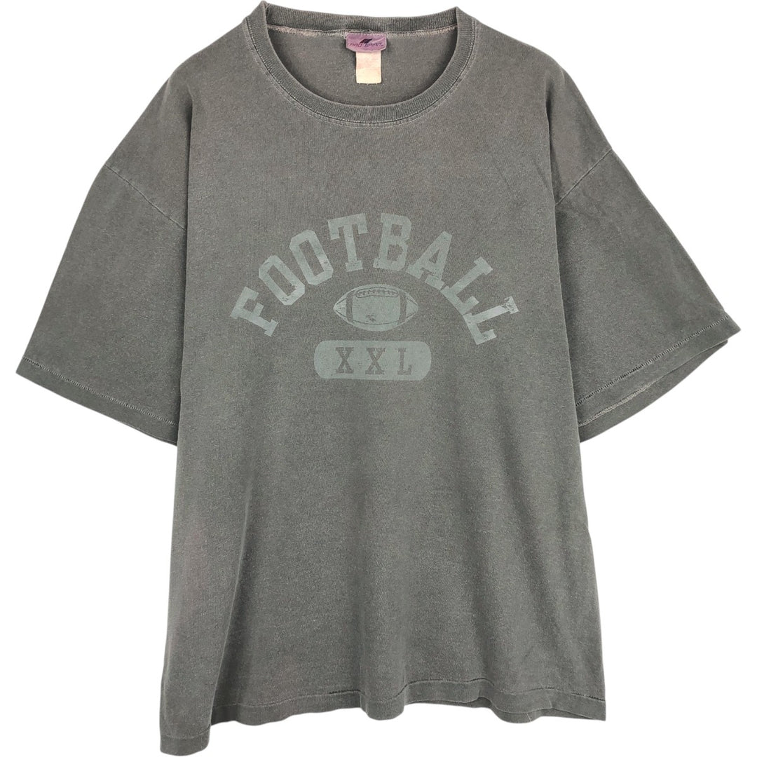 ~90'S PRO SPIRIT College T-shirt, Men's XL equivalent, Vintage unclear gray type Vintage Second Hand