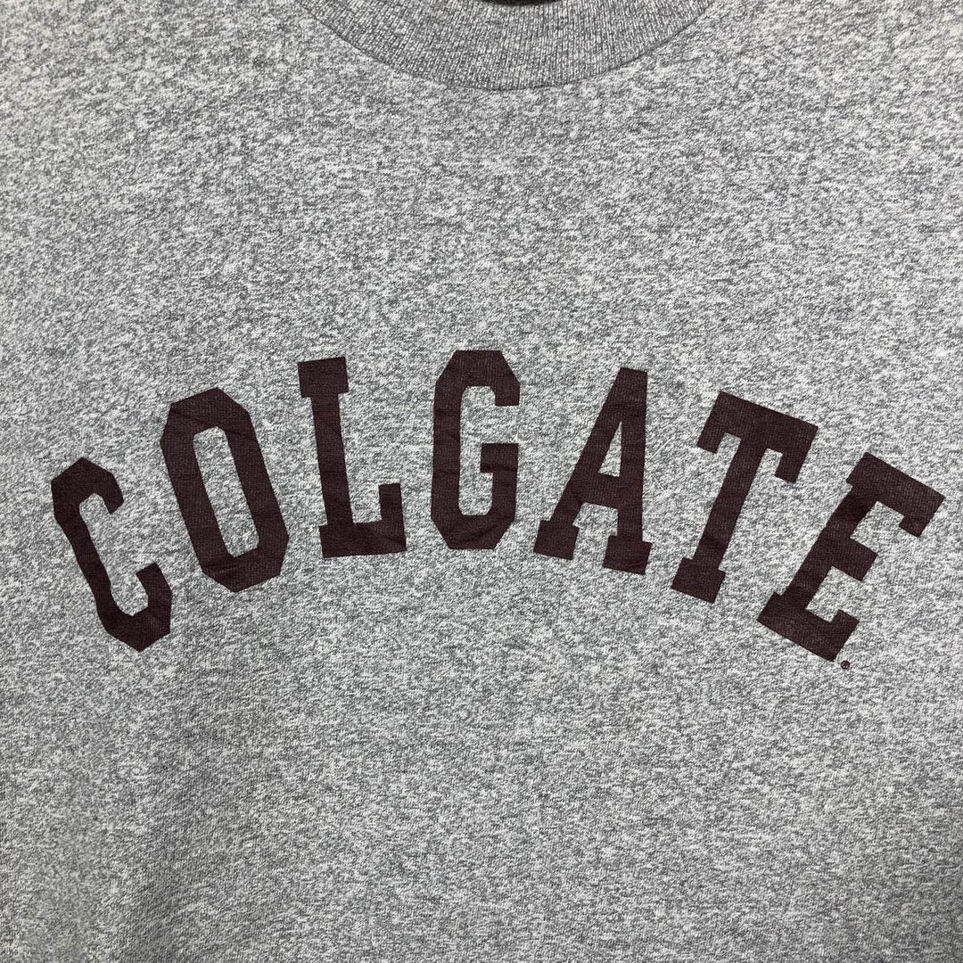 90'S The Cotton Exchange College T-shirt, Made in USA, Men's XL equivalent, Vintage cotton gray type Vintage Second Hand