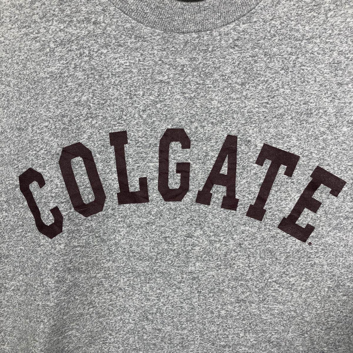 90'S The Cotton Exchange College T-shirt, Made in USA, Men's XL equivalent, Vintage cotton gray type Vintage Second Hand