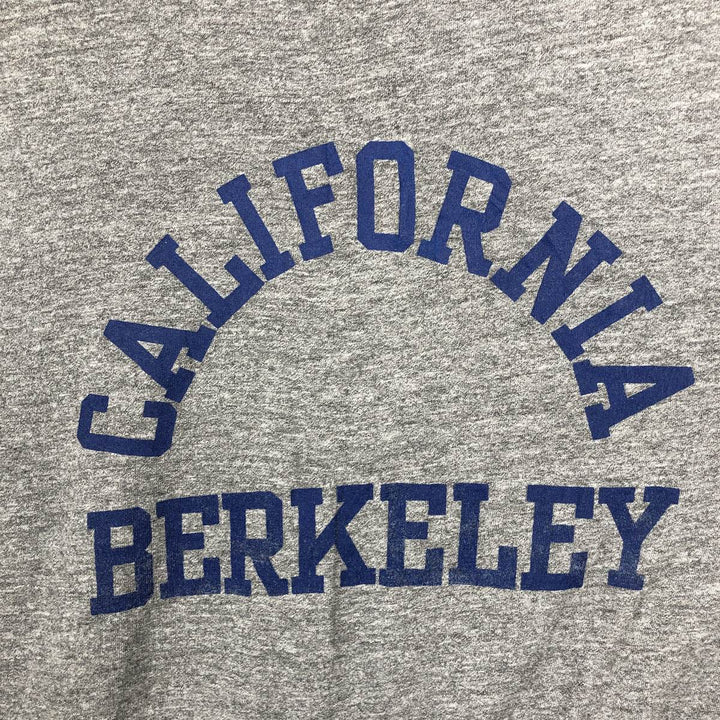 ~90'S College T-shirt, Men's Size L (approx.), Vintage unclear gray type Vintage Second Hand