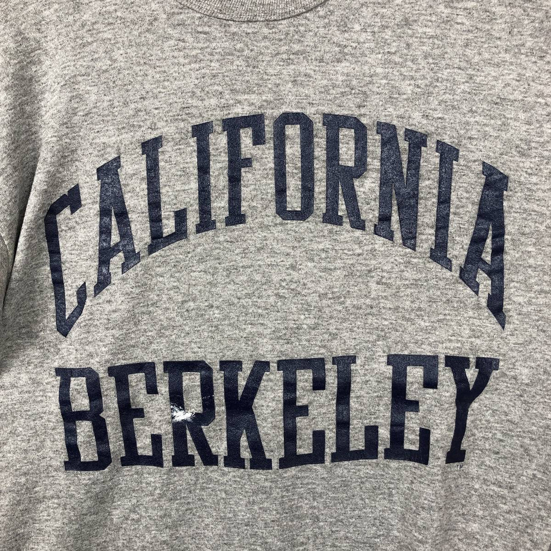 90'S Russell College T-shirt, Made in USA, Men's L size, Vintage polyester gray type Vintage Second Hand