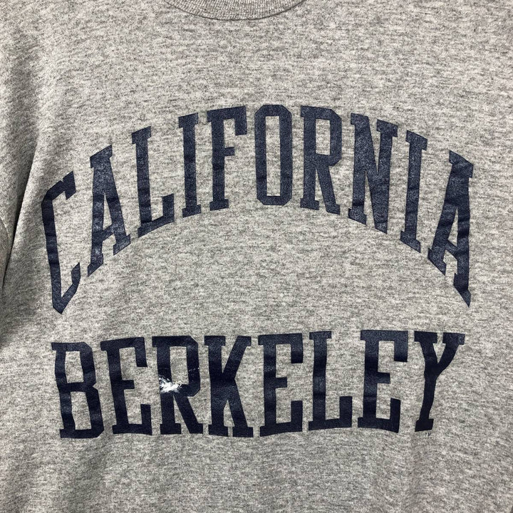 90'S Russell College T-shirt, Made in USA, Men's L size, Vintage polyester gray type Vintage Second Hand