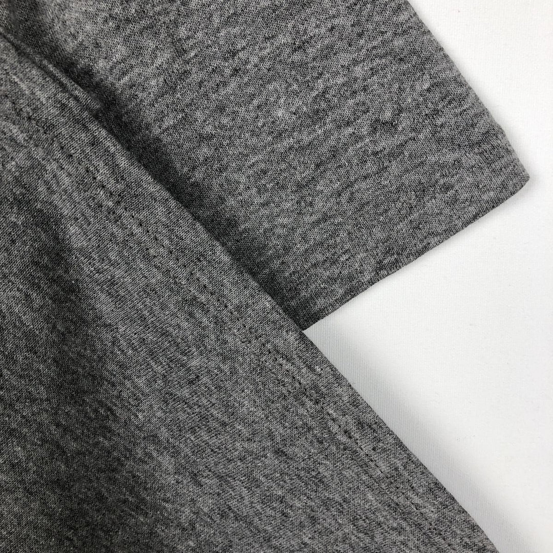 90'S Russell College T-shirt, Made in USA, Men's L size, Vintage polyester gray type Vintage Second Hand