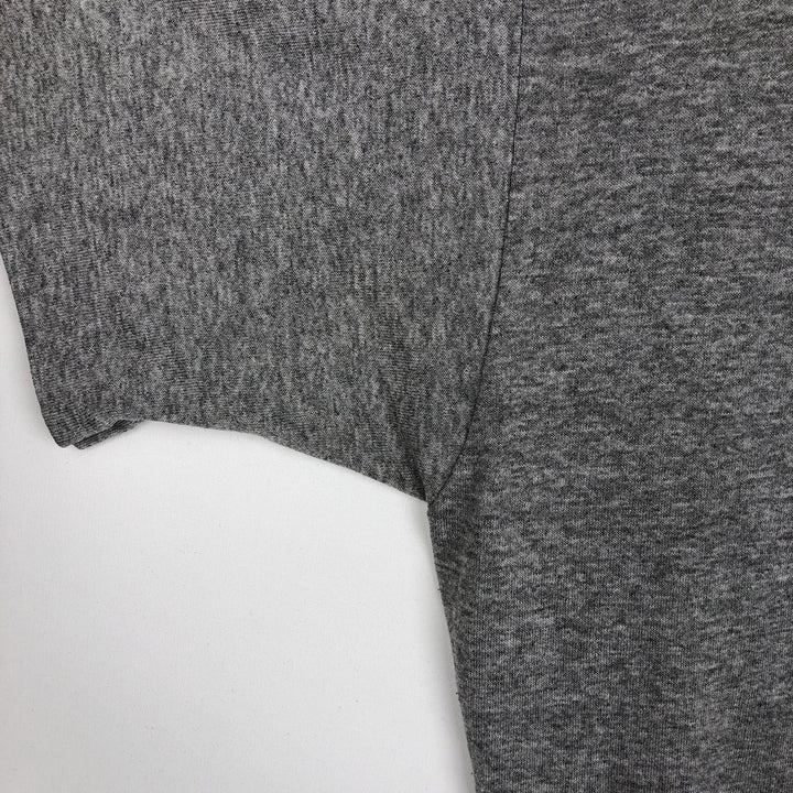 90'S Russell College T-shirt, Made in USA, Men's L size, Vintage polyester gray type Vintage Second Hand