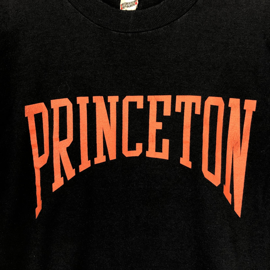 90'S Screen Stars Princeton University College T-shirt, Made in USA, Men's Size M (approx.), Vintage cotton black type Vintage Second Hand
