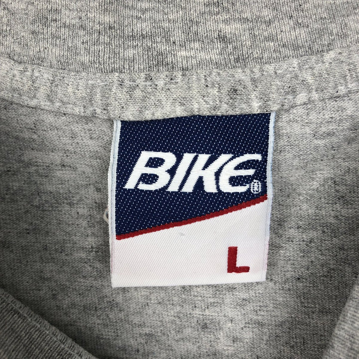90'S BIKE MICHIGAN University of Michigan Triple Print College T-Shirt, Made in USA, Men's Size L (Equivalent), Vintage cotton gray type Vintage Second Hand