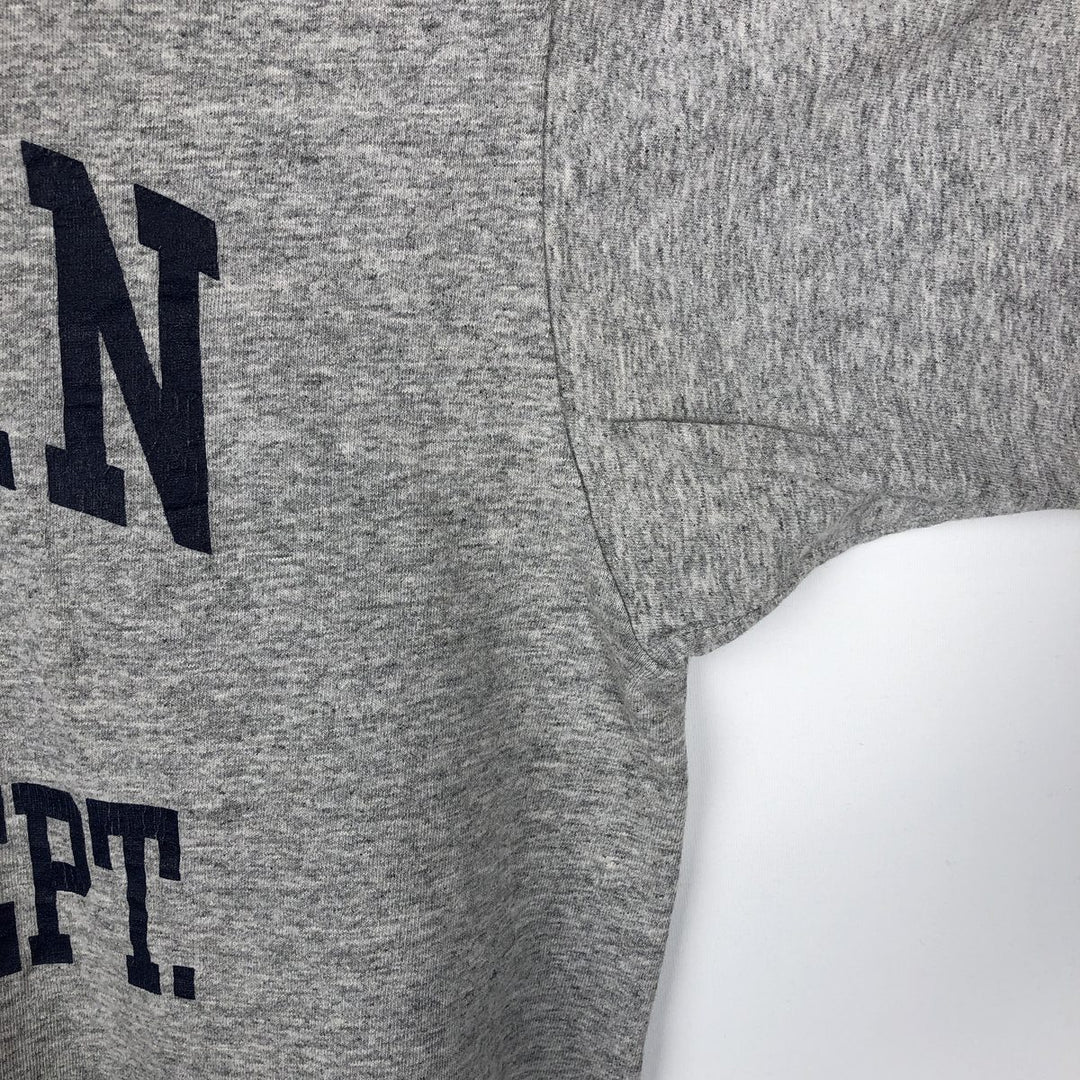 90'S BIKE MICHIGAN University of Michigan Triple Print College T-Shirt, Made in USA, Men's Size L (Equivalent), Vintage cotton gray type Vintage Second Hand