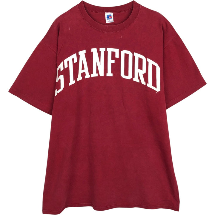 90'S Russell College T-shirt, Made in USA, Men's XL, Vintage cotton burgundy type Vintage Second Hand