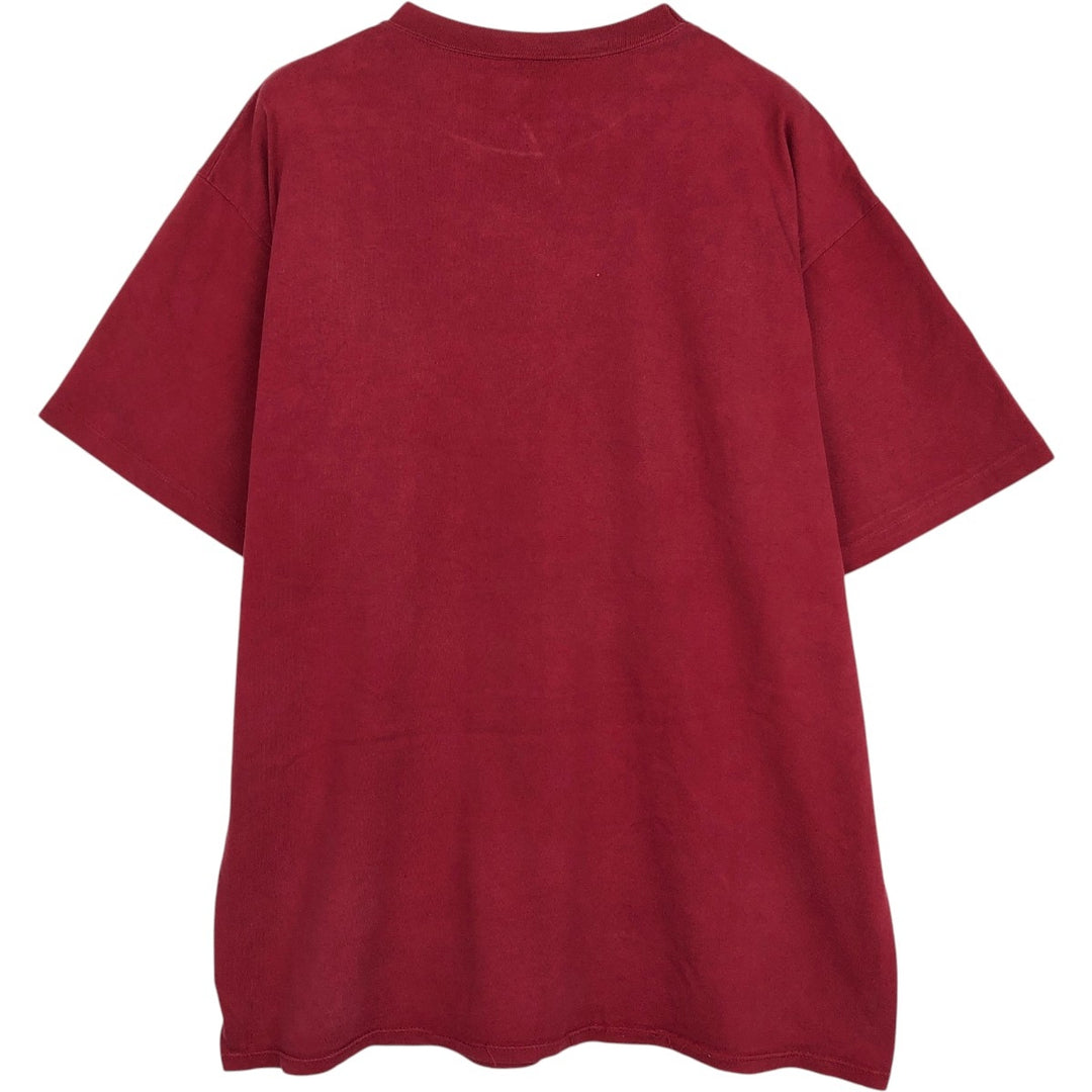 90'S Russell College T-shirt, Made in USA, Men's XL, Vintage cotton burgundy type Vintage Second Hand