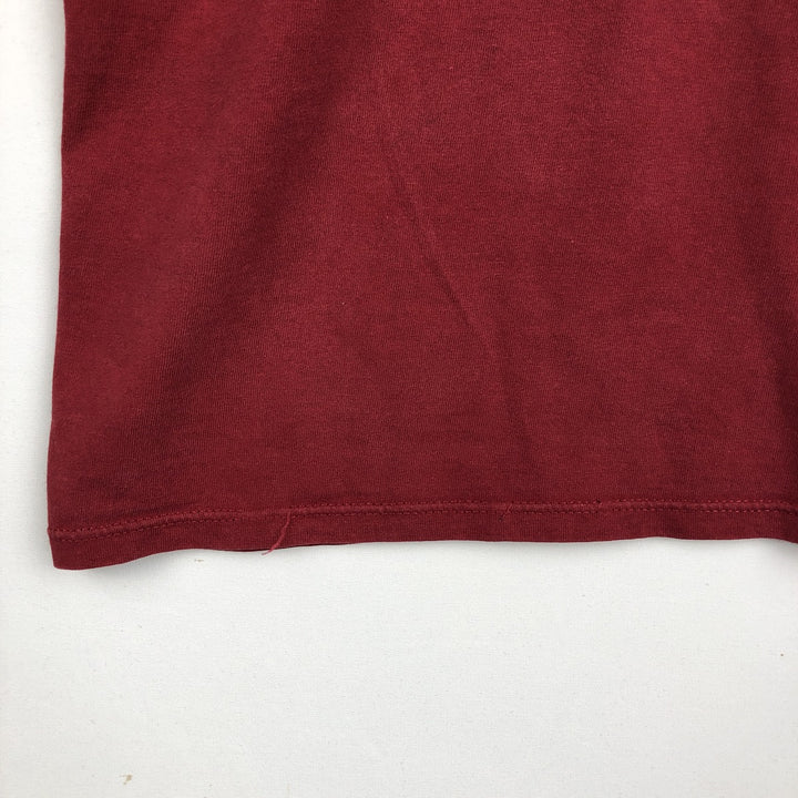 90'S Russell College T-shirt, Made in USA, Men's XL, Vintage cotton burgundy type Vintage Second Hand