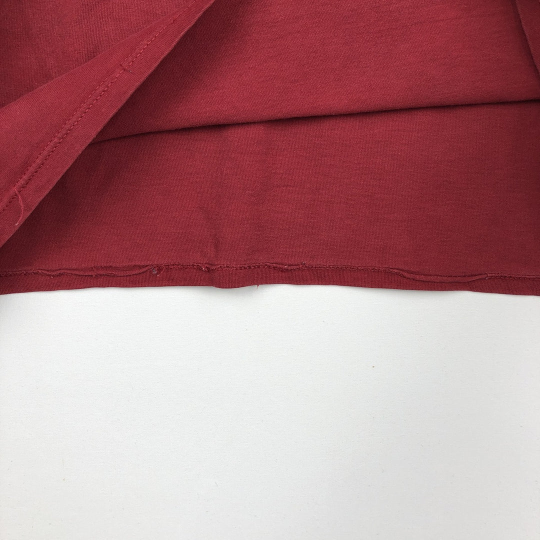 90'S Russell College T-shirt, Made in USA, Men's XL, Vintage cotton burgundy type Vintage Second Hand