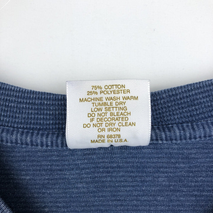 90'S Tennessee River Gold Border Pattern College T-Shirt, Made in USA, Men's Size L (Equivalent), Vintage cotton blue type Vintage Second Hand