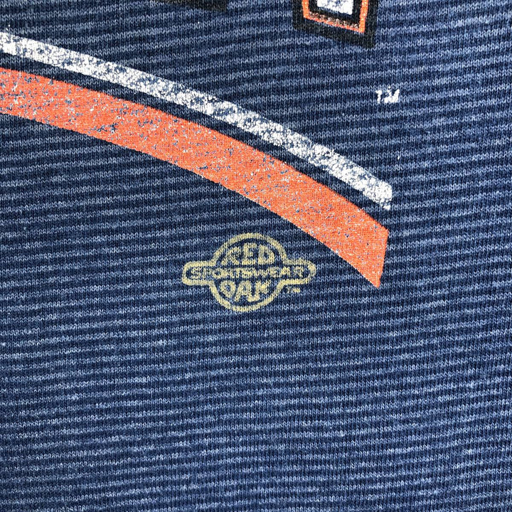 90'S Tennessee River Gold Border Pattern College T-Shirt, Made in USA, Men's Size L (Equivalent), Vintage cotton blue type Vintage Second Hand