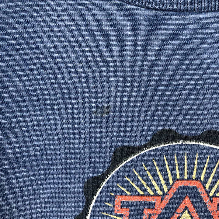 90'S Tennessee River Gold Border Pattern College T-Shirt, Made in USA, Men's Size L (Equivalent), Vintage cotton blue type Vintage Second Hand