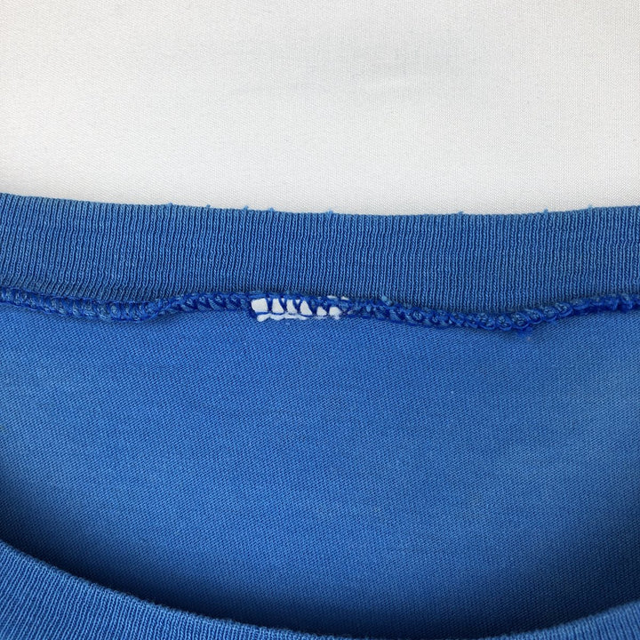 ~90'S College T-shirt, Men's Size M (approx.), Vintage unclear blue type Vintage Second Hand