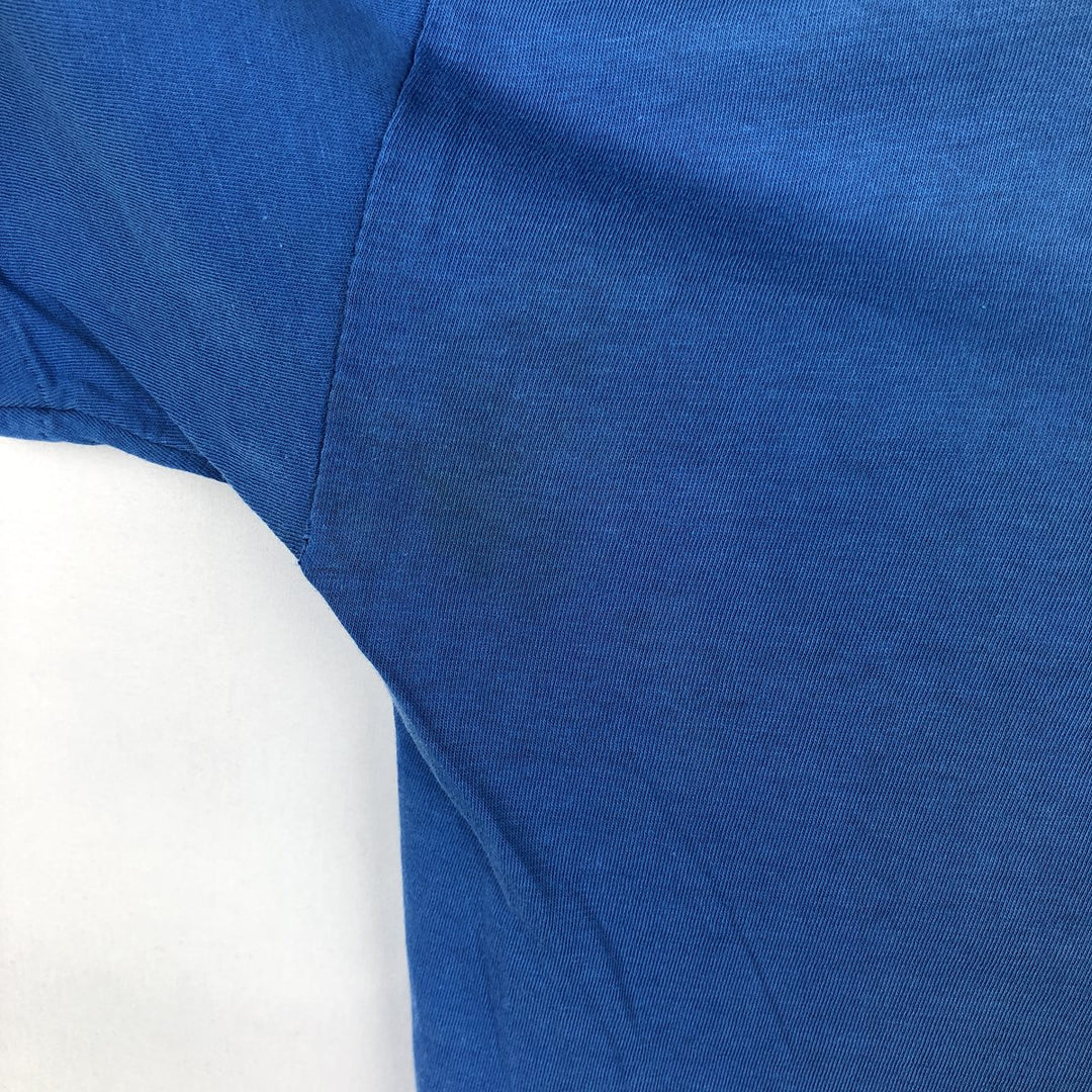 ~90'S College T-shirt, Men's Size M (approx.), Vintage unclear blue type Vintage Second Hand