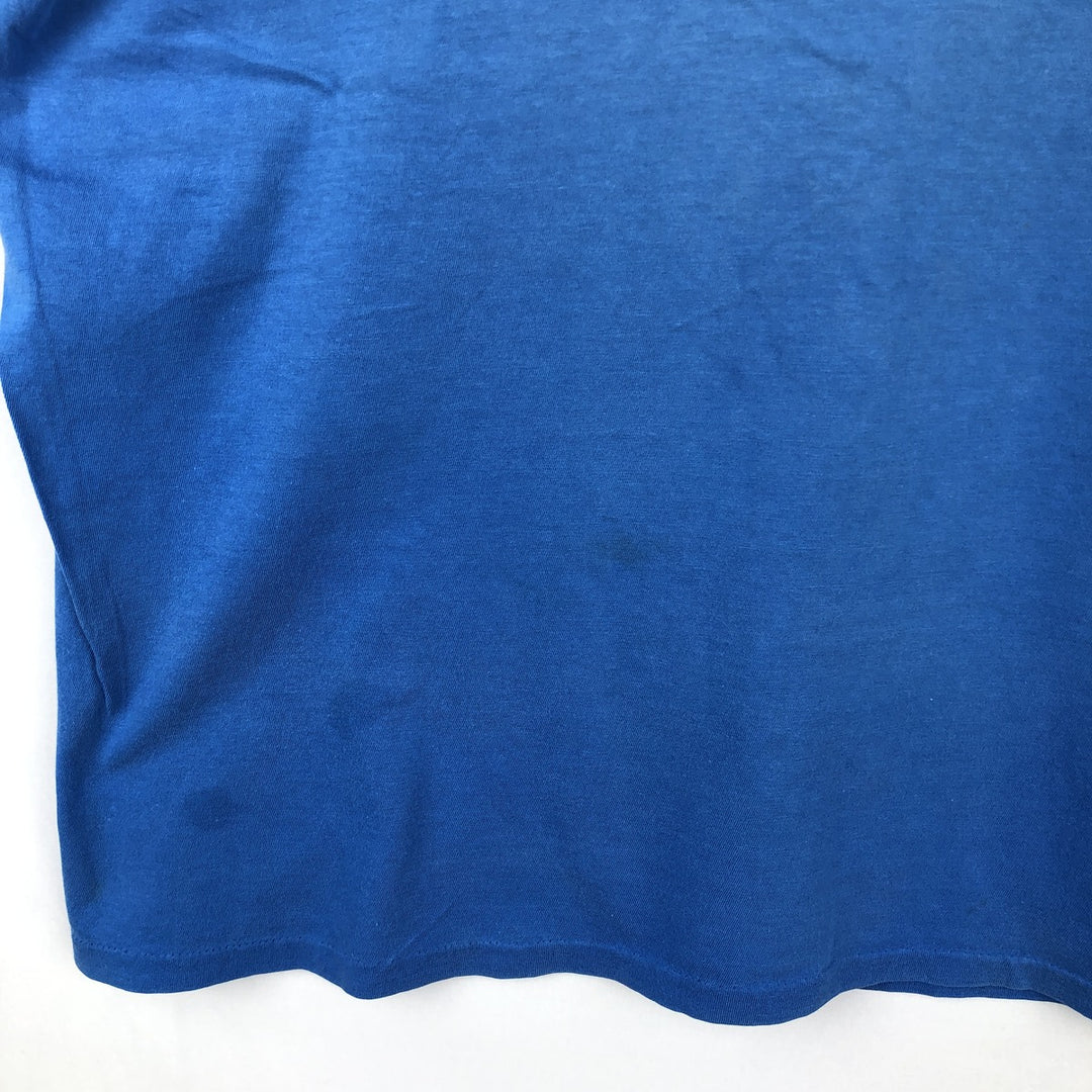 ~90'S College T-shirt, Men's Size M (approx.), Vintage unclear blue type Vintage Second Hand