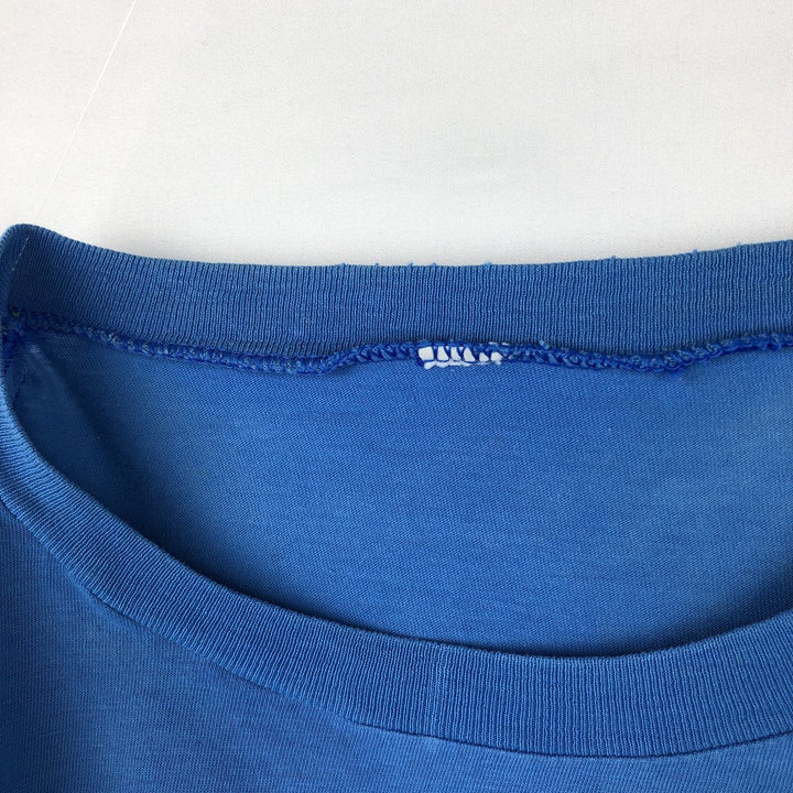 ~90'S College T-shirt, Men's Size M (approx.), Vintage unclear blue type Vintage Second Hand