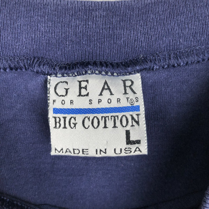 90'S GEAR PENN STATE Pennsylvania State University College T-shirt, Made in USA, Men's Size L (approx.), Vintage cotton navy blue type Vintage Second Hand