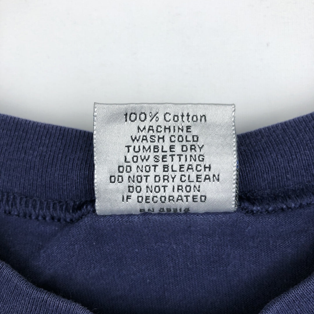 90'S GEAR PENN STATE Pennsylvania State University College T-shirt, Made in USA, Men's Size L (approx.), Vintage cotton navy blue type Vintage Second Hand