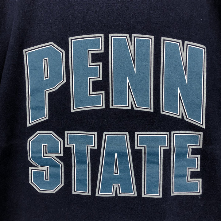 90'S GEAR PENN STATE Pennsylvania State University College T-shirt, Made in USA, Men's Size L (approx.), Vintage cotton navy blue type Vintage Second Hand