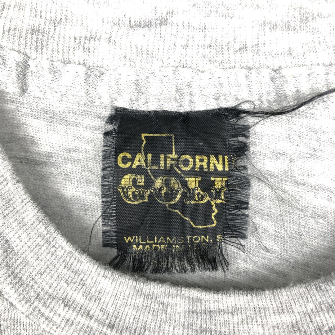 ~90'S CALIFORNIA GOLD PENN STATE Pennsylvania State University College T-shirt, Made in USA, Women's Size S (approx.), Vintage polyester gray type Vintage Second Hand
