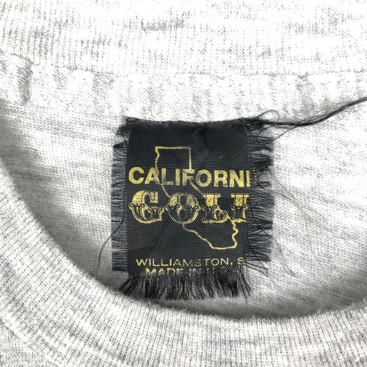 ~90'S CALIFORNIA GOLD PENN STATE Pennsylvania State University College T-shirt, Made in USA, Women's Size S (approx.), Vintage polyester gray type Vintage Second Hand